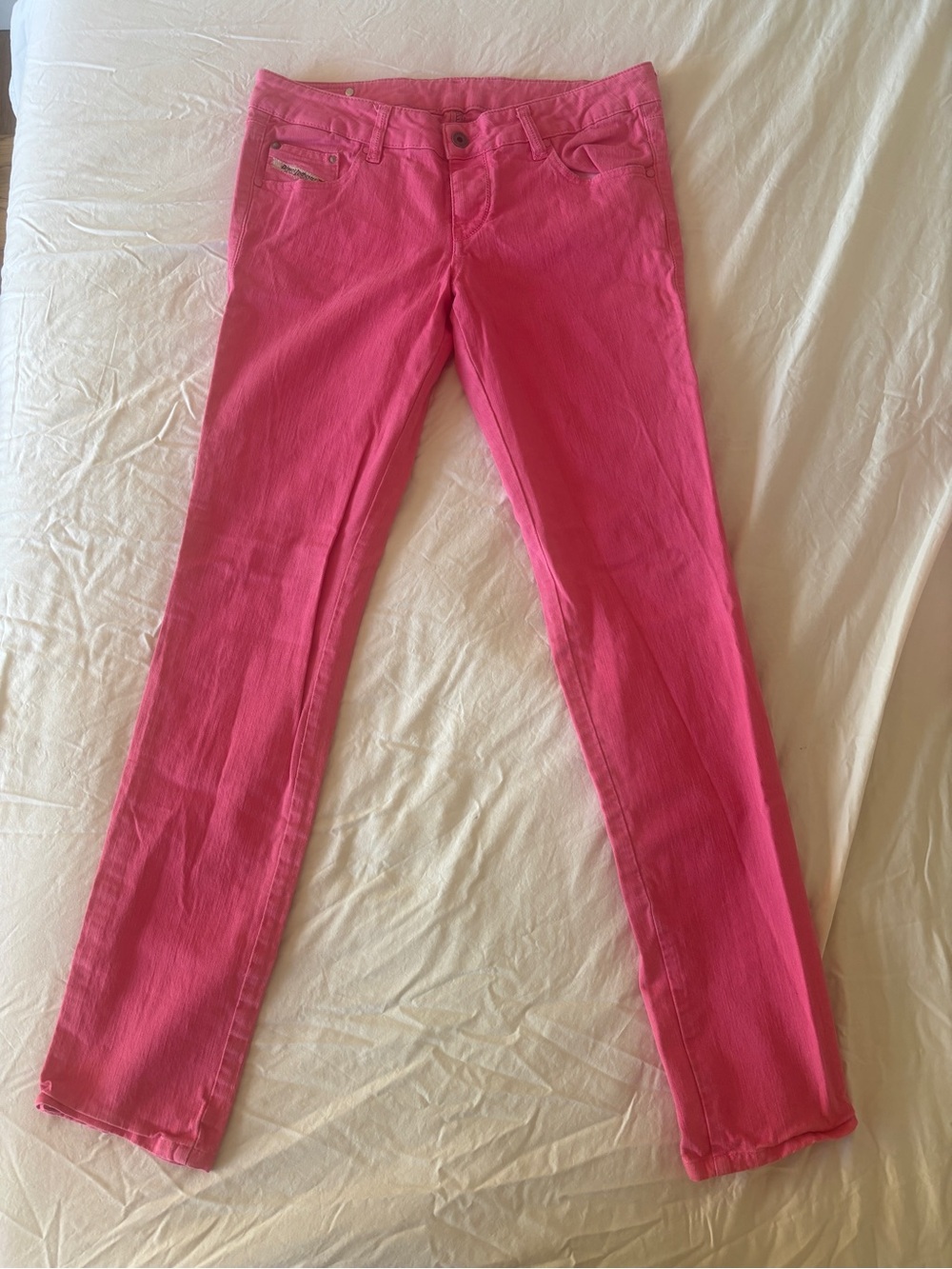 Diesel Hot Pink Jeans with Interior Label